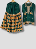 Chatapati Tukdi Gharara Upada Silk Dabka Work Set