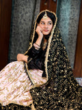 Black & Pink Handcrafted Gharara Set – A Timeless Regal Look