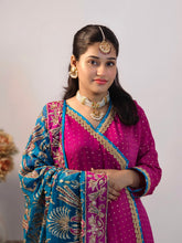 Magenta Georgette Gown with Handworked Pure Chiffon Dupatta – Festive Wear for Women