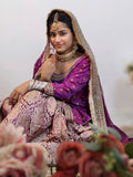 Royal Purple Banarasi Gharara Set with Pure Silk Kameez & Dabka Zardozi Dupatta