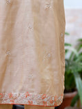 Cotton Tissue Suit with Dabka Zardozi Dupatta Set