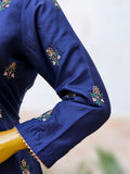 Upada Silk Suit Kameez with Banarsi Brocade Pants Set