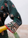 Lakhnawi Gharara Dola Silk with Dabka Zardozi Work