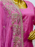Lakhnawi Gharara Art Silk Dabka Zardozi Party Wear