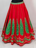 Designer Upada Silk Lehenga With Dabka Zardozi Work