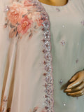 Lakhnavi Gharara in Georgette with Soft Tissue Gharara