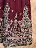 Anarkali Gown in Pure Silk with Dabka Zardozi Work