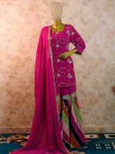 Lakhnavi Chatapati Gharara with Dabka Zardozi & Pearls