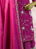 Lakhnavi Chatapati Gharara with Dabka Zardozi & Pearls