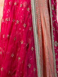 Designer Tissue Silk Gown with Organza Dupatta