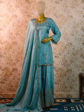 Designer Sharara Set – Tissue Silk with Zari & Pearl Work