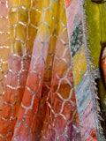 Multicolour Chatapati Gharara in Badla Chanderi Fabric