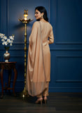 Peach Georgette Suit with Dabka Zardozi Work & Dupatta – Elegant Occasion Wear