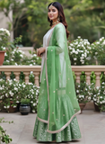 Green Banarasi Gharara Set – A Blend of Royalty and Elegance