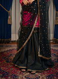 Pink & Black Embroidered Gharara Dress – Trendy Gharara Dress for Wedding