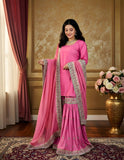 Blush Pink Handcrafted Gharara Set – A Timeless Ethnic Statement