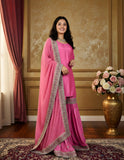 Blush Pink Handcrafted Gharara Set – A Timeless Ethnic Statement