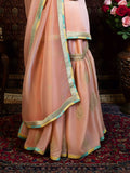 Peach & Gold Handcrafted Gharara Set – A Graceful Ethnic Ensemble