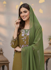 Sharara Plazo Set with Hand Dabka Zardozi & Resham Work