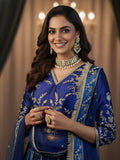 Chatapati Lehenga in Tafta Silk with Handcrafted Dabka Zardozi Work