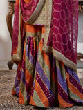 Chatapati Gharara Set with Multicolour Dupatta