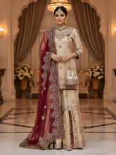 Chatapati Pure Silk Handcrafted Gharara with Dabka Zardozi