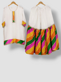 Chatapati Leheriya Gharara Art Silk Festive Wear Set