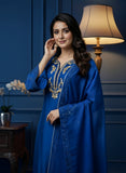 Royal Blue Pure Chanderi Suit with Resham & Dabka Embroidery | Organza Dupatta Best For– Wedding
