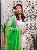 Green Banarasi Gharara Set