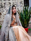 Grey & Gold Embroidered Lehenga | Handcrafted Ethnic Wear | Festive & Wedding Collection