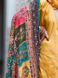 Mustard Yellow Embroidered Gharara Set | Traditional Handcrafted Suit for Weddings & Festive Wear