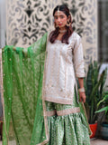 Green Banarasi Gharara Set