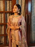 Luxury Bronze & Pink Embroidered Gharara Set – A Royal Ensemble