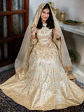 Ivory & Gold Handcrafted Lehenga Kurti Set – A Timeless Royal Look