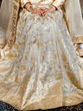 Ivory & Gold Handcrafted Lehenga Kurti Set – A Timeless Royal Look