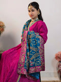 Magenta Georgette Gown with Handworked Pure Chiffon Dupatta – Festive Wear for Women