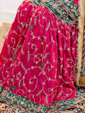 Crimson Red Pure Silk Bridal Gharara Set – Regal Elegance in Every Thread