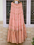 Farshi Trail Gharara in Upada Silk Dabka Work Set