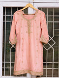 Farshi Trail Gharara in Upada Silk Dabka Work Set