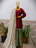 Lakhnawi Gharara – Pure Silk & Dola Silk Designer Set