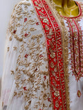 Lakhnawi Bridal Gharara with Dabka Zardozi Work Set