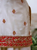 Lakhnawi Bridal Gharara with Dabka Zardozi Work Set
