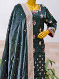 Lakhnawi Gharara Dola Silk with Dabka Zardozi Work