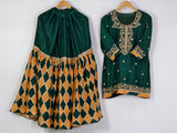 Chatapati Tukdi Gharara Upada Silk Dabka Work Set