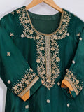 Chatapati Tukdi Gharara Upada Silk Dabka Work Set