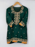 Chatapati Tukdi Gharara Upada Silk Dabka Work Set