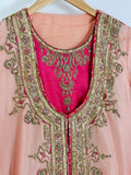 Sharara Plazo Sherwani Style Pure Silk Wedding Wear Set