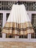 Cotton Silk Lehenga with Organza Dupatta Work Set