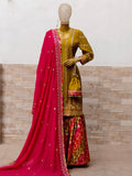 Chatapati Gharara for Mehendi – Upada Silk Designer Set
