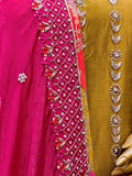 Chatapati Gharara for Mehendi – Upada Silk Designer Set